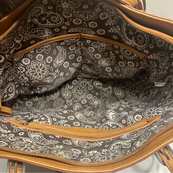 BANDANA By American West tooled leather shoulder bag - Picture 7 of 7